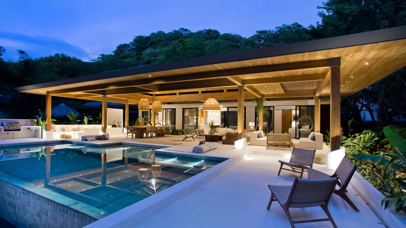 A secluded jungle retreat in Santa Teresa, just steps from the beach, with a private pool and open-air lounging.