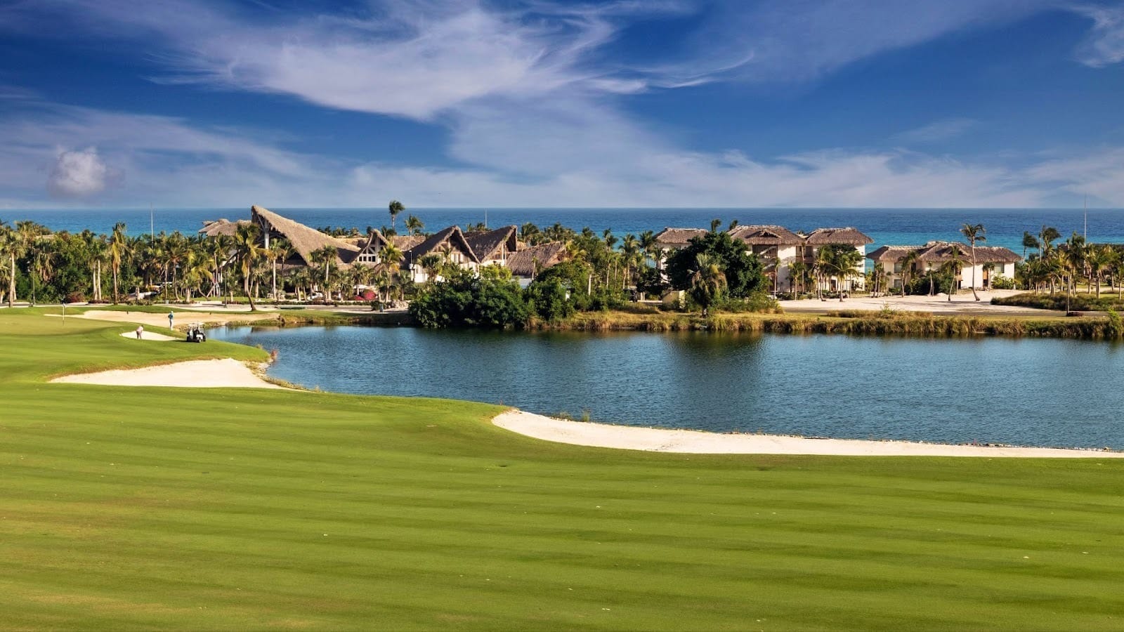 Punta Espada Golf Club with lush fairways, ocean views, and tropical scenery in the Dominican Republic.